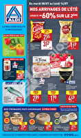 Nos arrivages de l'été jusqu'à -60% sur le 2ème chez Aldi Valable du 08 au 14 juillet 2025