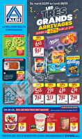 Les Très grands arrivages jusqu'à -60% sur le 2ème des magasins Aldi Valable du 02 au 08 septembre 2025
