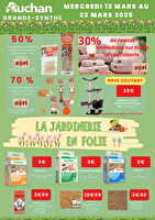 La jardinerie en folie ! chez Auchan Valable du 15 au 23 mars 2025