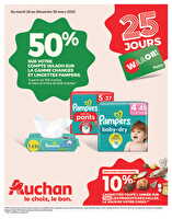Les 25 jours waaoh, notre sélection pour bébé  chez Auchan Valable du 18 au 30 mars 2025