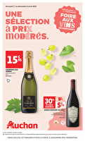 Foire aux vins : une sélection à prix modérés des magasins Auchan Valable du 01 au 13 avril 2025