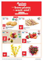 Les bons plans du week-end dans votre super ! des magasins Auchan Valable du 20 au 23 mars 2025