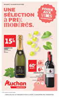 Foire aux vins : une sélection à prix modérés dans votre super chez Auchan Valable du 01 au 13 avril 2025