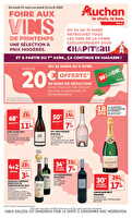 Foire aux vins de printemps des magasins Auchan Valable du 24 mars au 22 avril 2025