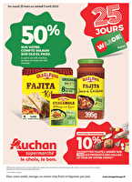 Les 25 jours waaoh, spécial xxl dans votre super  des magasins Auchan Valable du 25 mars au 05 avril 2025
