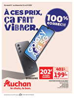 100% connecté : à ces prix, ça fait vibrer chez Auchan Valable du 01 au 13 avril 2025