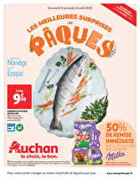 Les meilleures surprises de pâques chez Auchan Valable du 15 au 21 avril 2025