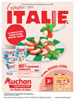 Comme en italie, c'est aussi dans votre super des magasins Auchan Valable du 23 avril au 04 mai 2025