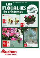 Les floralies de printemps des magasins Auchan Valable du 22 au 28 avril 2025