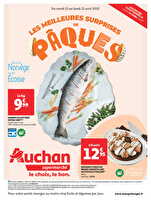 Les meilleures surprises de pâques dans votre super chez Auchan Valable du 15 au 21 avril 2025