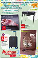 4 jours fous et ouverture exceptionnelle le 21 avril 2025 chez Auchan Valable du 18 au 21 avril 2025