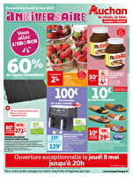 Tract anniversaire chez Auchan Valable du 06 au 12 mai 2025