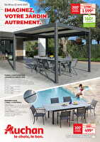 Mobilier de jardin le mans chez Auchan Valable du 08 au 21 avril 2025