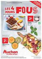 Les 4 jours fous chez Auchan Valable du 08 au 11 mai 2025