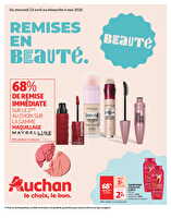 Remises en beauté des magasins Auchan Valable du 23 avril au 04 mai 2025