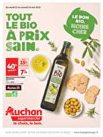 Le bon bio, moins cher chez Auchan Valable du 13 au 24 mai 2025