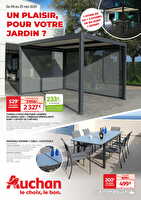 Le mans jardin tonnelles mai 2025 chez Auchan Valable du 07 au 25 mai 2025