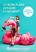 Auchan voyages : les bons plans voyages du moment ! chez Auchan Valable du 01 au 15 mai 2025