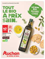 Tout le bio à prix sain  chez Auchan Valable du 13 au 25 mai 2025