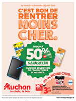 C'est bon de rentrer moins cher  des magasins Auchan Valable du 01 au 13 juillet 2025