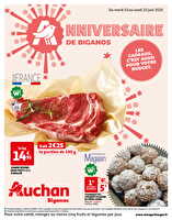 Anniversaire de biganos des magasins Auchan Valable du 10 au 23 juin 2025