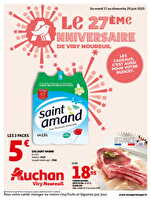 Le 27ème anniversaire de viry noureuil chez Auchan Valable du 17 au 29 juin 2025