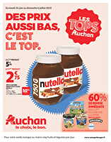 Des prix aussi bas, c'est le top ! des magasins Auchan Valable du 24 juin au 06 juillet 2025