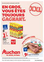En gros, vous êtes toujours gagnant  des magasins Auchan Valable du 22 juillet au 03 août 2025