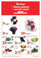 Les bons plans du week-end dans votre hyper ! des magasins Auchan Valable du 10 au 13 juillet 2025