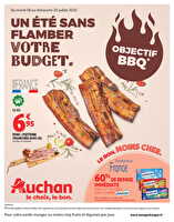Un été sans flamber votre budget chez Auchan Valable du 08 au 20 juillet 2025