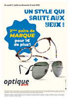 Un style qui saute au yeux ! chez Auchan Valable du 01 juillet au 31 août 2025
