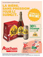 Foire à la bière dans votre super : sans pression pour le budget chez Auchan Valable du 29 juillet au 09 août 2025