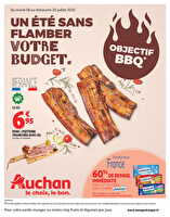 Un été sans flamber votre budget chez Auchan Valable du 08 au 20 juillet 2025
