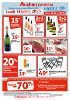 Tract 14 juillet des magasins Auchan Valable du 14 juillet 2025