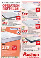 Opération matelas des magasins Auchan Valable du 12 au 25 août 2025