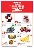 Les bons plans du week-end dans votre super !  des magasins Auchan Valable du 10 au 13 juillet 2025