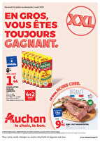 En gros, vous êtes toujours gagnant  des magasins Auchan Valable du 22 juillet au 03 août 2025