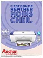Rentrée des classes : c'est bon de rentrer moins cher des magasins Auchan Valable du 19 août au 07 septembre 2025