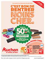 C'est bon de rentrer moins cher  chez Auchan Valable du 12 au 24 août 2025