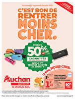 C'est bon de rentrer moins cher  chez Auchan Valable du 12 au 16 août 2025