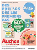Des prix bas dès les premiers pas chez Auchan Valable du 26 août au 07 septembre 2025