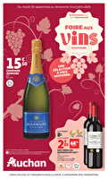 Foire aux vins d'automne  des magasins Auchan Valable du 30 septembre au 11 octobre 2025