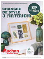 Tout pour la déco : changez de style à l'intérieur des magasins Auchan Valable du 09 septembre au 26 octobre 2025