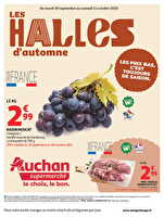 Les halles d'automne dans votre super des magasins Auchan Valable du 30 septembre au 11 octobre 2025