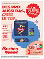 Des prix aussi bas, c'est le top dans votre super  chez Auchan Valable du 02 au 13 septembre 2025