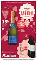 Foire aux vins d'automne  des magasins Auchan Valable du 30 septembre au 11 octobre 2025