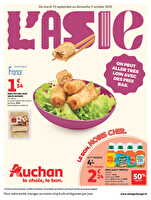 L'asie, on peut aller très loin avec des prix bas des magasins Auchan Valable du 23 septembre au 05 octobre 2025