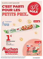 C'est parti pour les petits prix dans votre super des magasins Auchan Valable du 16 au 27 septembre 2025