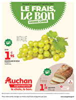 Le frais, le bon moins cher chez Auchan Valable du 23 septembre au 05 octobre 2025