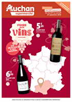 Foire aux vins régionale des magasins Auchan Valable du 09 au 27 septembre 2025